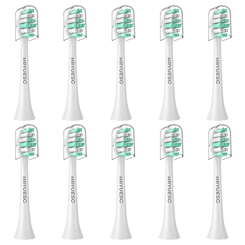 MRYUESG Toothbrush Replacement Heads Compatible with Philips Sonicare, 10 Pack, MRYUESG Electric Brush Head for Phillips Plaque Control
