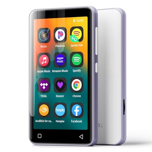 innioasis 80GB MP3 Player with Bluetooth and WiFi, MP3 Player for Kids with Spotify, Spotify Kids, Audible, 4.0" Music Player with Parental Controls