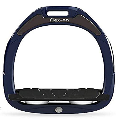 Flex-On Stirrups Green Composite Range Mixed Ultra-Grip Frame Color: Navy Footbed Color: Black Elastomer: White 15854
