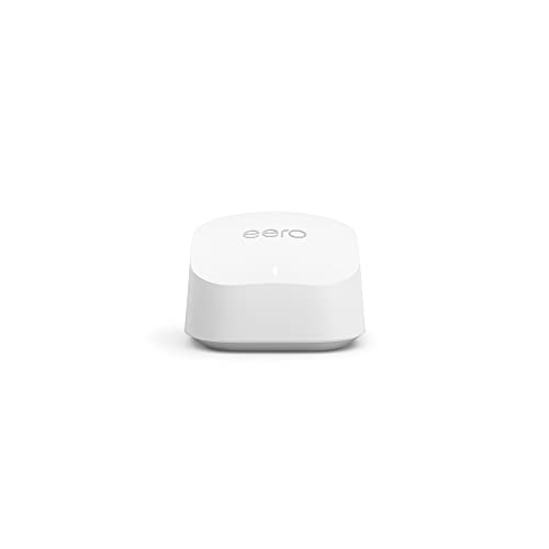 Amazon eero 6+ dual-band mesh Wi-Fi 6 router | extender, with built-in Zigbee smart home hub and 160 MHz client device support