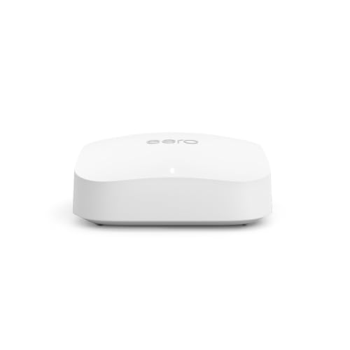 Amazon eero Pro 6E mesh Wi-Fi router | extender | 2.5 Gbps Ethernet | Coverage up to 190 m² | Connect 100+ devices | Ideal for streaming, working and gaming | 1-pack