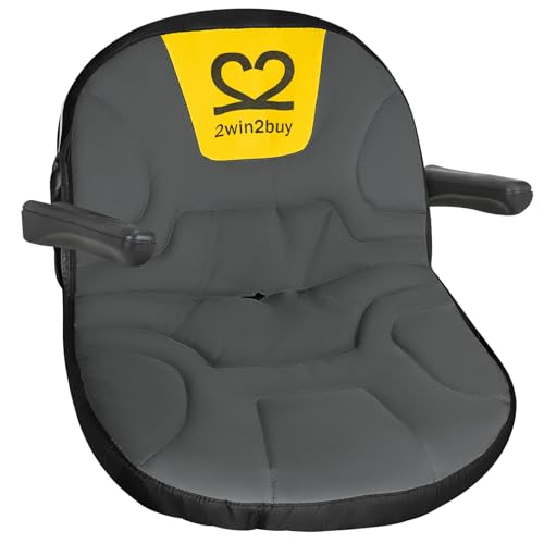 2win2buy Lawn Mower Seat Cover, Riding Mower Seat Cover Cushion Replacement with Padded Waterproof Garden Tractor Seat Cover for Cub Cadet Troy Bilt Craftsman Zero Turn John Deere Lawn Mower Tractor
