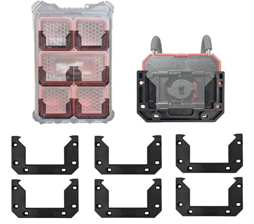 StealthMounts Cleat 'n' Feet Packout Mounting Cleats V2 - Compatible with Packout Boxes, Locking Milwaukee Packout Accessories & Packout Feet | Packout Cleats | 6 Pack | Packout Wall Mount