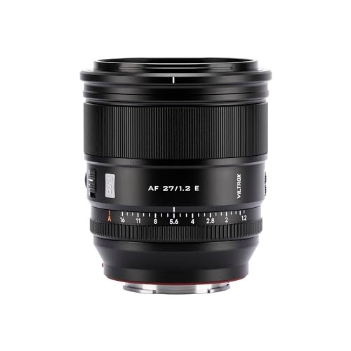 VILTROX 27mm F1.2 PRO E Mount Autofocus Lens, Compatible with Sony E Mount Mirrorless Cameras a7 a6700 a6500