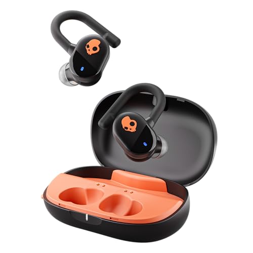 Skullcandy Push Play Active Wireless Earbuds, Black/Orange​
