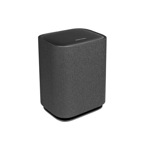 Harman Kardon Enchant Sub - Wireless Subwoofer - Black | Harman Kardon One app, Compact design with elegant detail, Made in part with recycled materials