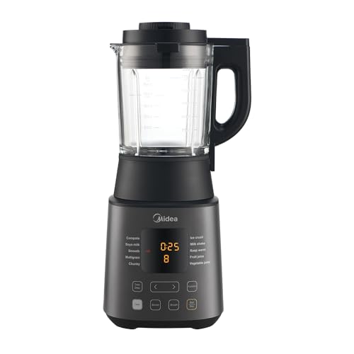 Midea Multifunctional Cooking Blender, Heat up to 100˚C, Blend and Heat, Black