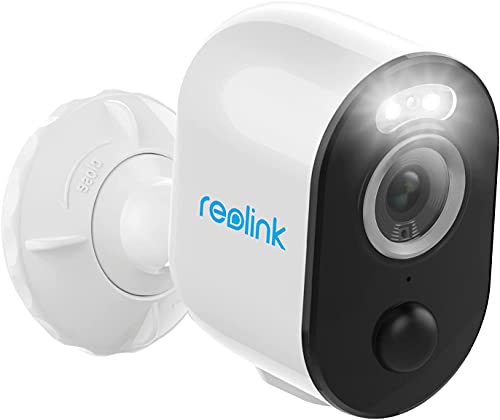 REOLINK Argus 3 Pro, 5MP 2.4/5GHz Dual Band WiFi Battery Powered Security Camera, Smart Person/Vehicle/Pet Detection, Spotlight Activated by Motion, Camera and Home Hub