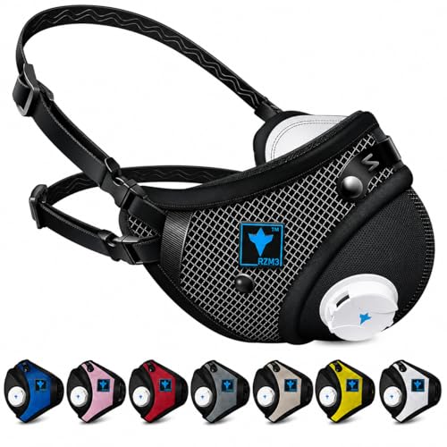 RZ Mask M3 Small Dust Face Mask Breathable Mesh Black Multi-Strap
