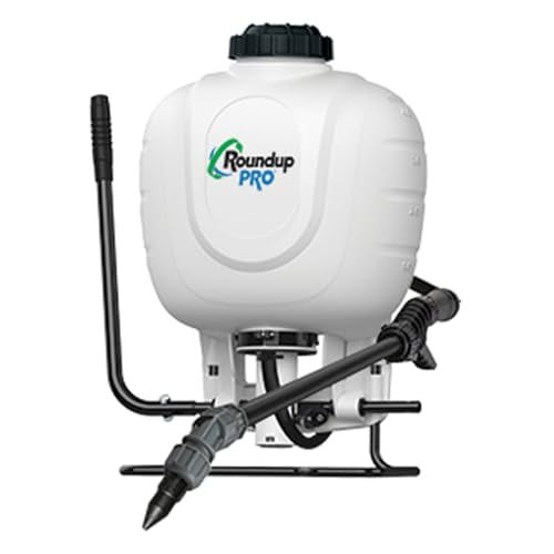 Roundup 190314 Backpack Sprayer for Fertilizers, Herbicides, Weed Killers & Insecticides, 4 Gallon, White