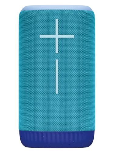 Ultimate Ears EVERBOOM, Portable Wireless Bluetooth Speaker, Deep Bass & Immersive 360º Sound, IP67 Waterproof, Stays Float, 20 Hours Battery, 55m (180ft,) Range - Blue