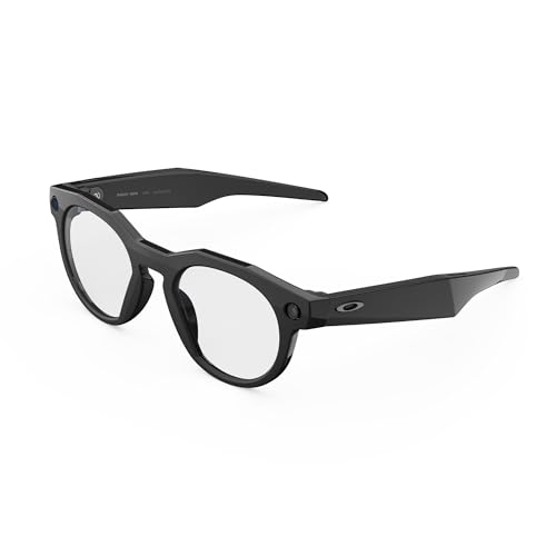 Oakley | Meta HSTN - with Meta AI, Audio, Photo, Video Compatibility - Black, Clear