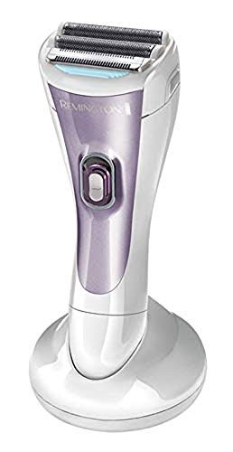 Remington Cordless Wet and Dry Lady Shaver, Showerproof Electric Razor with Bikini Attachment and Charge Stand, WDF4840