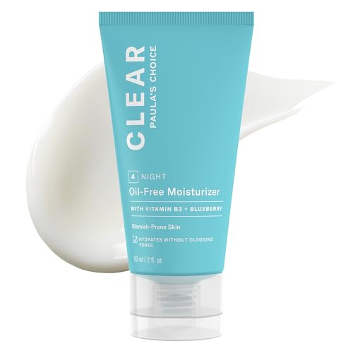Paula's Choice CLEAR Oil-Free Moisturizer, Lightweight Face Moisturiser for Blemish-Prone Skin, Pore-Minimising Niacinamide, Soothing Antioxidants, Ceramides to Calm Redness