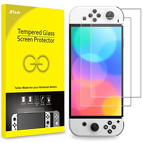 JETech Screen Protector for Nintendo Switch (OLED Model), 2-Pack