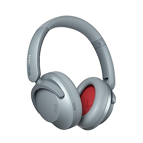 1MORE SonoFlow Active Noise Cancelling Headphones, Over Ear Bluetooth Headphones with LDAC, Hi-Res Wireless Audio, 70H Playtime, 5 Mics, Clear Calls, Preset EQ, App, Foldable Earphones,Silver