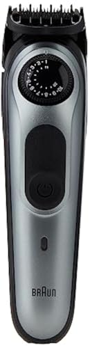 Braun 10-in-1 All-in-one Trimmer 7 MGK7221, Beard Trimmer for Men, Hair Clipper and Body Groomer with 8 Attachments, Charging Stand and AutoSensing Technology, Dark Grey, UK Two Pin Plug