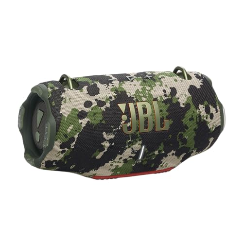 JBL Xtreme 4, Next Level Massive JBL Pro Sound, Up to 24 Hours of Playtime Plus 6 Hours with Playtime Boost, Convenient Shoulder Strap, AI Sound Boost, Waterproof and dustproof, Black Camo