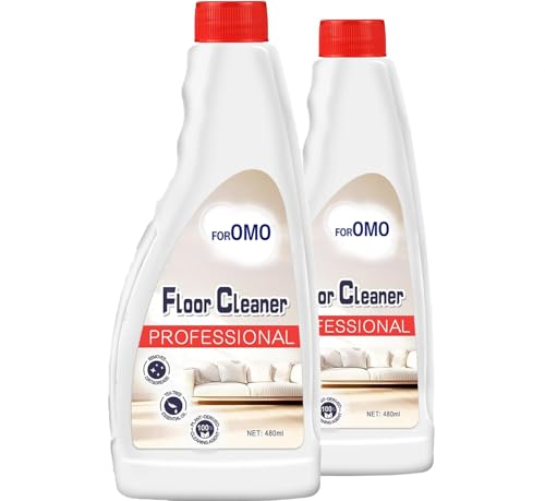 2-Pack Multi-Surface Floor Cleaning Solution Compatible with Roborock Q5/Q7/Q8/S7/S8/Qrevo Series, All Robot Vacuums & Wet Dry Vacuum, Floor Cleaner for Mopping, Dilution Ratio 1:300