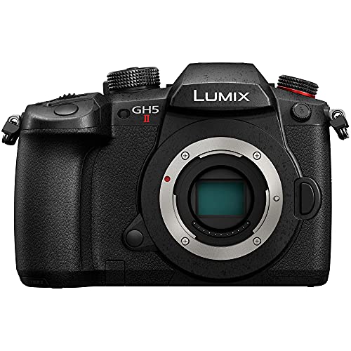 Panasonic LUMIX GH5M2, 20.3MP Mirrorless Micro Four Thirds Camera with Live Streaming, 4K 4:2:2 10-Bit Video, Unlimited Video Recording, 5-Axis Image Stabilizer DC-GH5M2 Black