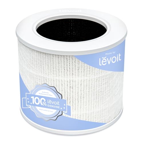 LEVOIT Core Mini-P Air Purifier Replacement Filter, 3-in-1, High-Efficiency Activated Carbon, Core Mini-RF, 1 Pack, White
