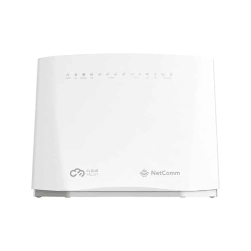 Netcomm NF20MESH Gigabit Ethernet Dual-Band (2.4 GHz/5 GHz) Wireless Modem Router, White