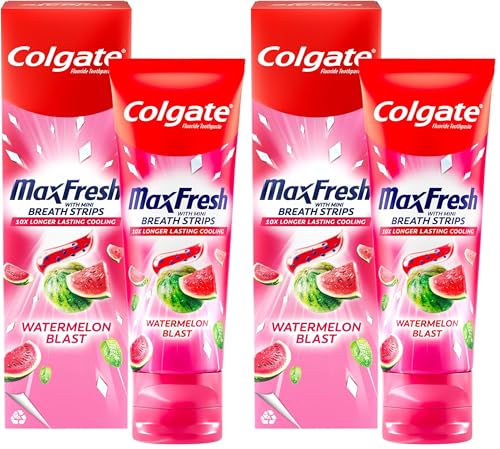 Colgate Max Fresh Watermelon Blast Toothpaste 100g (Pack of 2)