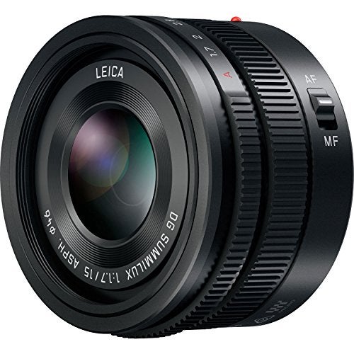 PANASONIC LUMIX G Leica DG SUMMILUX Lens, 15MM, F1.7 ASPH., Professional MIRRORLESS Micro Four Thirds, H-X015 (USA Black)