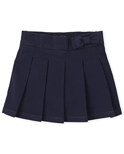 The Children's Place Baby Single and Toddler Girls Pleated Skorts, Tidal, 4T