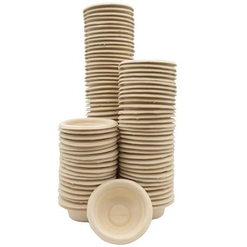 Pangea Small Biodegradable Gecko Food & Water Cups 100 Ct
