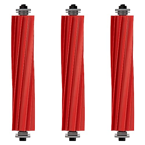 Pack of 3 Roller Brushes Compatible with Roborock S7, S7+, S7 MaxV, S7 MaxV Plus, S7 MaxV Ultra, Q7 Q7+ Q7 Max, Q7 Max+ Q Revo, Qrevo MaxV, Qrevo Pro, Qrevo S, Qrevo Plus Robot Vacuum Cleaner