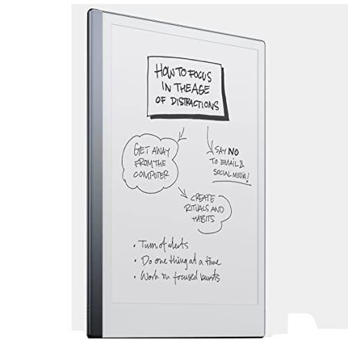 reMarkable 2 10.3" Inches [Take Notes Directly to pdf] 1872 x 1404 Resolution 226 DPI E-Ink 8GB Storage Canvas Display eReader eBook Reader (Marker/Pen is not Included)