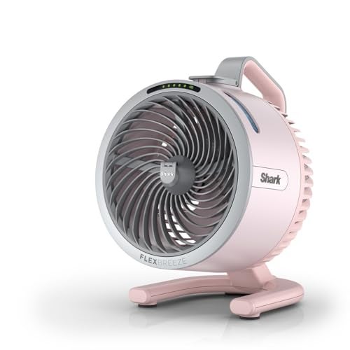 Shark FlexBreeze HydroGo, Portable Misting Fan, Indoor/Outdoor Silent Air Cooler, Discreet & Durable, w/Wireless, Lightweight, Airflow up to 65ft, Quartz FA050EUPK