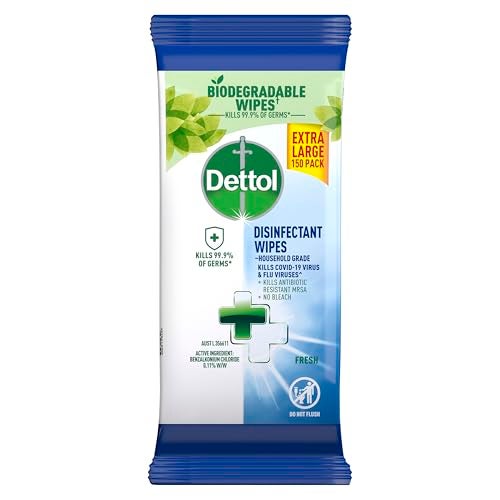 Dettol Multipurpose Disinfectant Wipes Fresh 150's