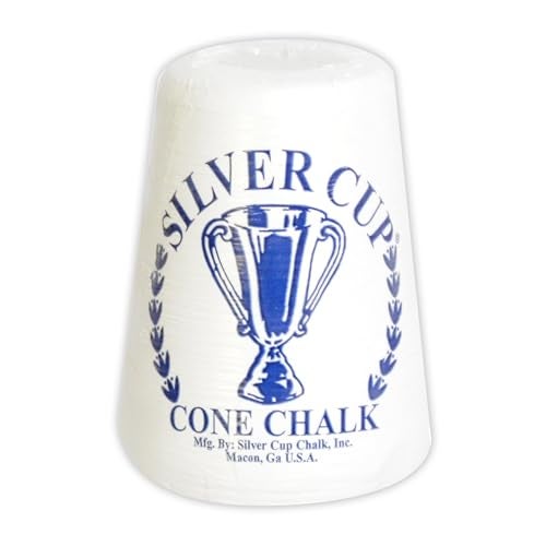 Hathaway Silver Cup Cone Talc Chalk, White