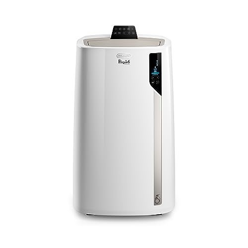 De'Longhi Pinguino Care4Me PACEL112CSTWIFI, Portable Air Conditioner 2.9 Kw, MyEcoRealFeel Technology, Natural Gas R290, Energy Class A+, Dehumidification 41L/24H, App and Voice Control, White