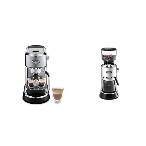 De’Longhi De'Longhi Dedica Maestro EC900.M, Compact Coffee Machine plus Electric Coffee Grinder Grinder KG521M