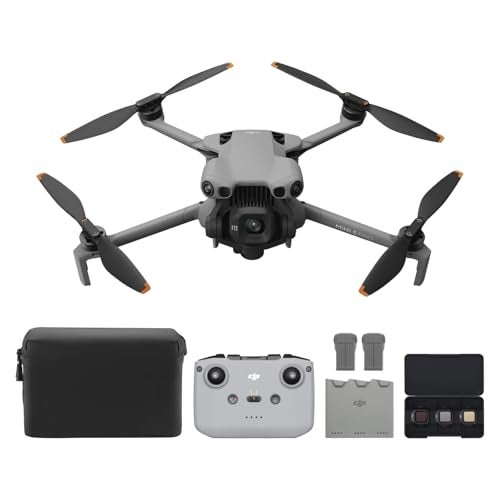 DJI Mini 5 Pro Fly More Combo with DJI RC-N3, Drone with Camera, 1-Inch CMOS, 4K Drone for Beginners with Omnidirectional Obstacle Sensing, ActiveTrack 360°, 225° Gimbal Rotation, 3 Batteries
