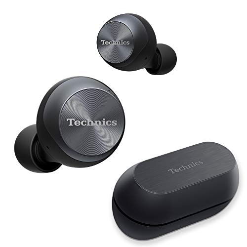 Technics True Wireless Earbuds with Industry Leading Noise Cancelling | Bluetooth Earbuds | Dual Hybrid Technology, Hi-Fi Sound, Compact Design | Alexa Compatible | (EAH-AZ70W-K), Black