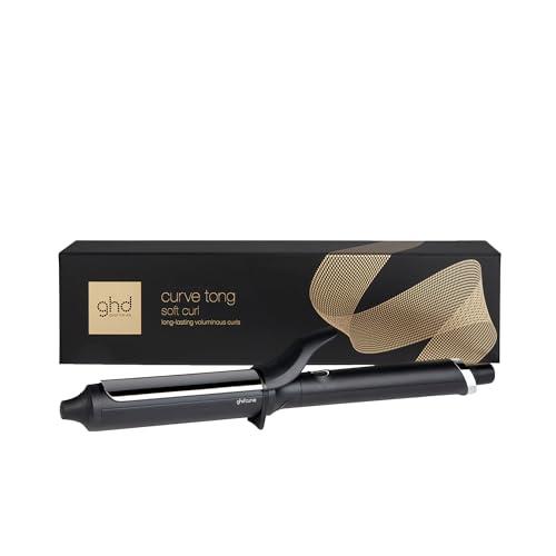 ghd Soft Curl Tong, Hair Curler, A Curling Tong for Voluminous Soft Curls, 32mm Large Round Barrel, For All Hair Types, Longer Lengths And All Textures, Black (AU Plug)