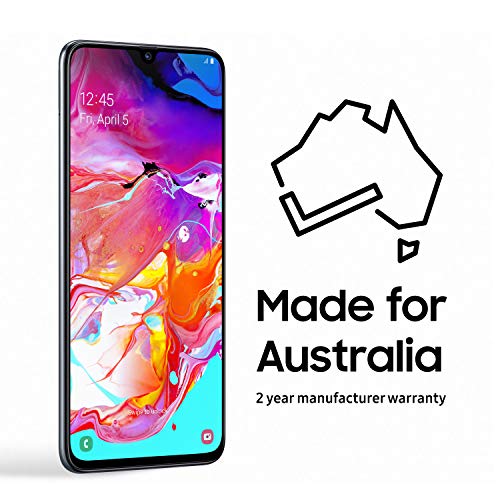 Samsung Galaxy A70 128GB Smartphone (Australian Version) with 2 Year Manufacturer Warranty, Black