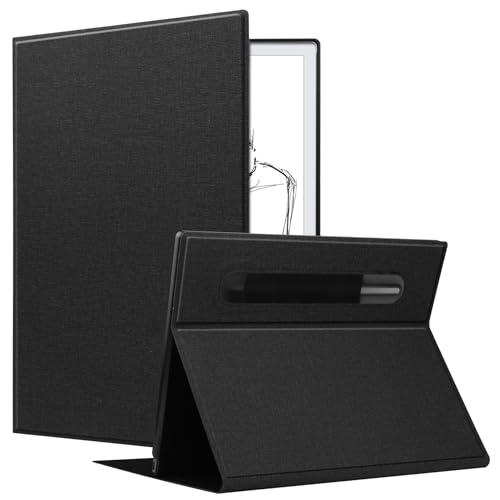 KuRoKo Slim Lightweight Book Folios Case Cover for Remarkable 2 10.3 inch Digital Paper(2020 Released)-Black