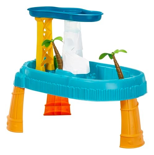 Little Tikes Kids Waterfall Island Water Activity Play Table Set with Accessories, Outdoor, for Boys and Girls Ages 2-5 Years