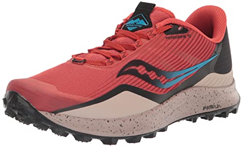 Saucony Men's Peregrine 12 Trail Running Shoe, Clay/Loam, 10