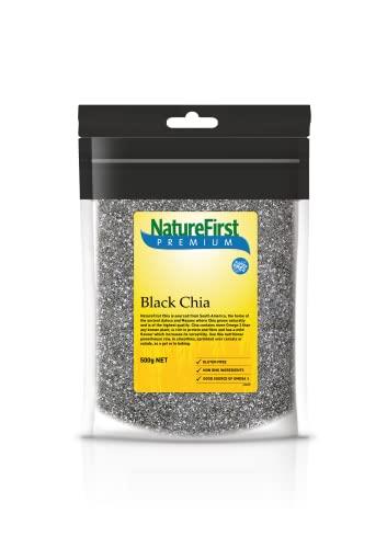 NatureFirst Black Chia Seeds, 500 g