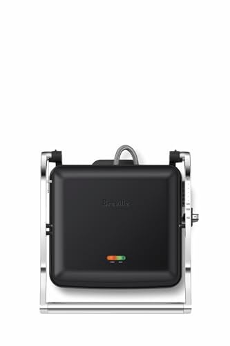 Breville The Toast and Melt 4-Slice Sandwich Press, Black Truffle, LSG545BTR