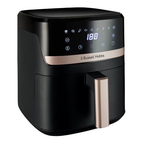 Russell Hobbs Satisfry 5.5L Air Fryer, RHAF2762, Serves 4-6 People, Elegant Exterior, Variable Temperature Controls, Auto Shut-Off