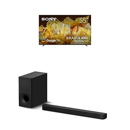 Sony XR55X90L 55 Inch Smart TV (Google TV) + Sony HT-S400 2.1ch Soundbar with Wireless subwoofer