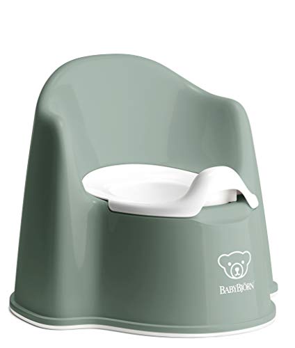 BabyBjörn Potty Chair, Deep Green/White
