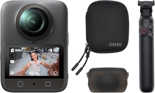 DJI Osmo 360 Battery Extension Combo, 360 Camera with 1-Inch 360° Imaging, Native 8K 360° Video, 4K/120fps & 170° Boost Video, Battery Extension Rod, Action Camera for Extended Recording